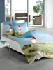 BIERBAUM Bettwäsche Mako-Satin blau  135x200cm, mit 1 Produktbild-Vorschau 3