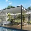 Outsunny Pergola ca. 3x3m Garten Pavillon, Terrassendachung Produktbild-Vorschau 9
