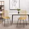 Homcom sada 2 jídelních židlí v boho stylu, akcentní židle, Náhled obrázku produktu 2