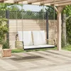 vidaXL Hängebank mit Kissen 105x58x38 cm Poly Rattan und Produktbild-Vorschau 3