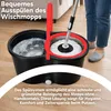 Schleuderwischmopp Set Mit 360° Drehkopf Teleskopstiel Produktbild-Vorschau 3