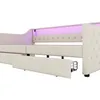 Schlafsofa mit LED-Beleuchtung und Schubladen, 90x200 cm, Produktbild-Vorschau 8