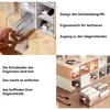 Schreibtisch Organizer mit 3 transparenten Schubladen, Produktbild-Vorschau 4