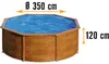 Stahlwandpool Set (5-teilig) hoch rund 360 x 120 cm, Stahl Produktbild-Vorschau 8
