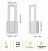 Osairous, lámpara de pared LED, diseño moderno, 16W, 2000 Vista previa de la imagen del producto 3