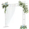 WISFOR Hochzeitsbogen 2,36×2,36m Hintergrundrahmen Metall Produktbild-Vorschau 8