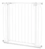 A white baby safety gate is shown against a white background. Voir les images du produit