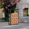 HOMCOM Stojan na drevo na kachle, regál na drevo, Náhľad obrázku produktu 2