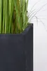 VIVANNO Pflanzkübel Fiberglas BLOCK Würfel, Kieselanthrazit Produktbild-Vorschau 4
