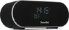 A black and silver TechniSat DIGITRADIO 53 BT DAB+ & UKW Premium Uhrenradio mit Wecker is shown against a white background. The digital display shows the time 14:15 and the station DLF. Produktbild-Vorschau