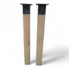 Gerade Holzbeine aus massivem Eichenholz, 71cm hoch, Ein Produktbild-Vorschau 2