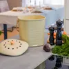 Geruchsdichter und nachhaltiger Biomülleimer von HMF für 3 Liter in Beige Produktbild-Vorschau