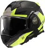 LS2 FF901 Advant X Oblivion Klapphelm, nero opaco/neon, XL Anteprima dell’immagine prodotto 1