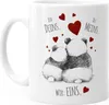 Kaffee-Tasse Panda Ich Deins Du Meins Wir Eins Produktbild-Vorschau 3