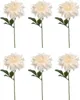 6er Set künstliche Dahlien mit XXL Blüte creme weiß H. 60cm Produktbild-Vorschau 1
