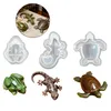 3 Stück 3D-Silikon-Formen, Tiermotive (Schildkröte, Frosch, Produktbild-Vorschau 1
