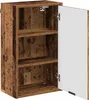 A wooden cabinet with an open door, showing three shelves inside. Náhled obrázku produktu