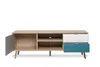 TV-Board Cuba Lowboard Unterschrank Sonoma Eiche weiß grau Produktbild-Vorschau 4