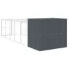 Cuccia per cani con corridoio Antracite 214x661x181cm Anteprima dell’immagine prodotto 5