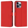 A red flip case for an iPhone 13 Pro Max is shown from two angles. Podgląd zdjęcia produktu