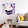 ARTland Poster Cupcake auf violett - Kuchen Größe: 50x50 cm Produktbild-Vorschau 5
