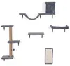 COSTWAY 5 in 1 Kletterwand Katzen Set, Katzen Wandelemente, Produktbild-Vorschau 1