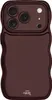 Glossy Wavy Hülle Burgundy  - Kompatibel mit iPhone 17 Pro Produktbild-Vorschau 1