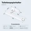 doporro Toilettenpapierhalter selbstklebend, Produktbild-Vorschau 7