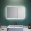 SONNI Badspiegel mit LED-Beleuchtung & Touch-Schalter Produktbild-Vorschau 2