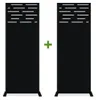 Set mit 2 Dekorplatten ARLBERG Schwarz H.160cm mit Mustern Produktbild-Vorschau 1