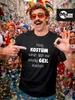 Herren T-Shirt Spruch Mein Kostüm würde dich nur unnötig Produktbild-Vorschau 2