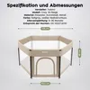 Baby Laufstall Krabbelgitter für Kleinkinder baby stabiler Produktbild-Vorschau 5