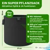 TTL GARDEN Pflanzsack 40L – 10er Set Stofftöpfe aus Filz & Produktbild-Vorschau 2