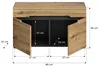 Garderobe Sitzbank "Cooper" Artisan Eiche und grau Produktbild-Vorschau 7