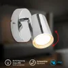 Briloner Wandleuchte IP44 Spritzwasserschutz 10x8,5 cm GU10 Produktbild-Vorschau 2