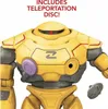 Close-up of a yellow robot toy with some red and gray accents, and a purple circular detail on its chest. Text overlay at the top indicates a feature. Anteprima dell’immagine prodotto
