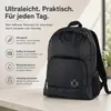Faltbarer Rucksack Reiserucksack Tagesrucksack Schwarz Produktbild-Vorschau 5