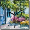 Coloray Uhr auf Leinwand 30x30 cm Wand Uhr Dekoration Produktbild-Vorschau 1