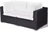vidaXL set da giardino 5 pezzi con cuscini in poly rattan Anteprima dell’immagine prodotto 9