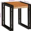 Nestingtisch 3 pcs Massivholz Akazie und Metall Produktbild-Vorschau 9