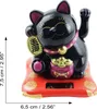 Glückskatze Maneki-neko Talisman schwarz Solar 7,5cm Produktbild-Vorschau 5