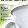 Plastard Blumentopf 5er Set Ø24 cm mit Untersetzer Weiss - Produktbild-Vorschau 3