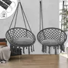 Závěsné křeslo BOHO s polštáři, Ø61cm, antracitová barva Náhled obrázku produktu 5