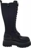 A black lace-up platform boot shown from the side. Anteprima dell’immagine prodotto