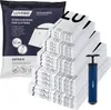 A stack of vacuum seal bags and a hand pump are shown against a white background, with packaging for the vacuum bags in the background. Náhled obrázku produktu