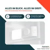 homeX Kühlschrank mit Gefrierfach klein, Mini Produktbild-Vorschau 7