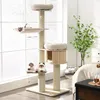 Tiragraffi COSTWAY, albero per gatti da 174 cm in legno Anteprima dell’immagine prodotto 2
