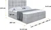 ALTDECOR Boxspringbett mit Matratze und Lattenrost  - BRUGO Produktbild-Vorschau 5