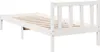 vidaXL Massivholzbett Extra Lang ohne Matratze Weiß 90x220 Produktbild-Vorschau 5
