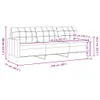 Design 3-Sitzer-Sofa Gelb 210 cm Samt, Schlafsofas 2024 Neu Produktbild-Vorschau 8